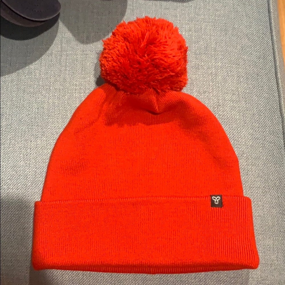 Red Beanie with Pom